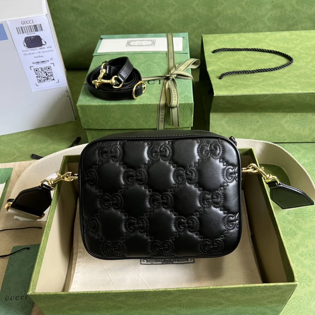 Gucci GG Matelassé Leather Shoulder Crossbody Handbag 702234 Replica