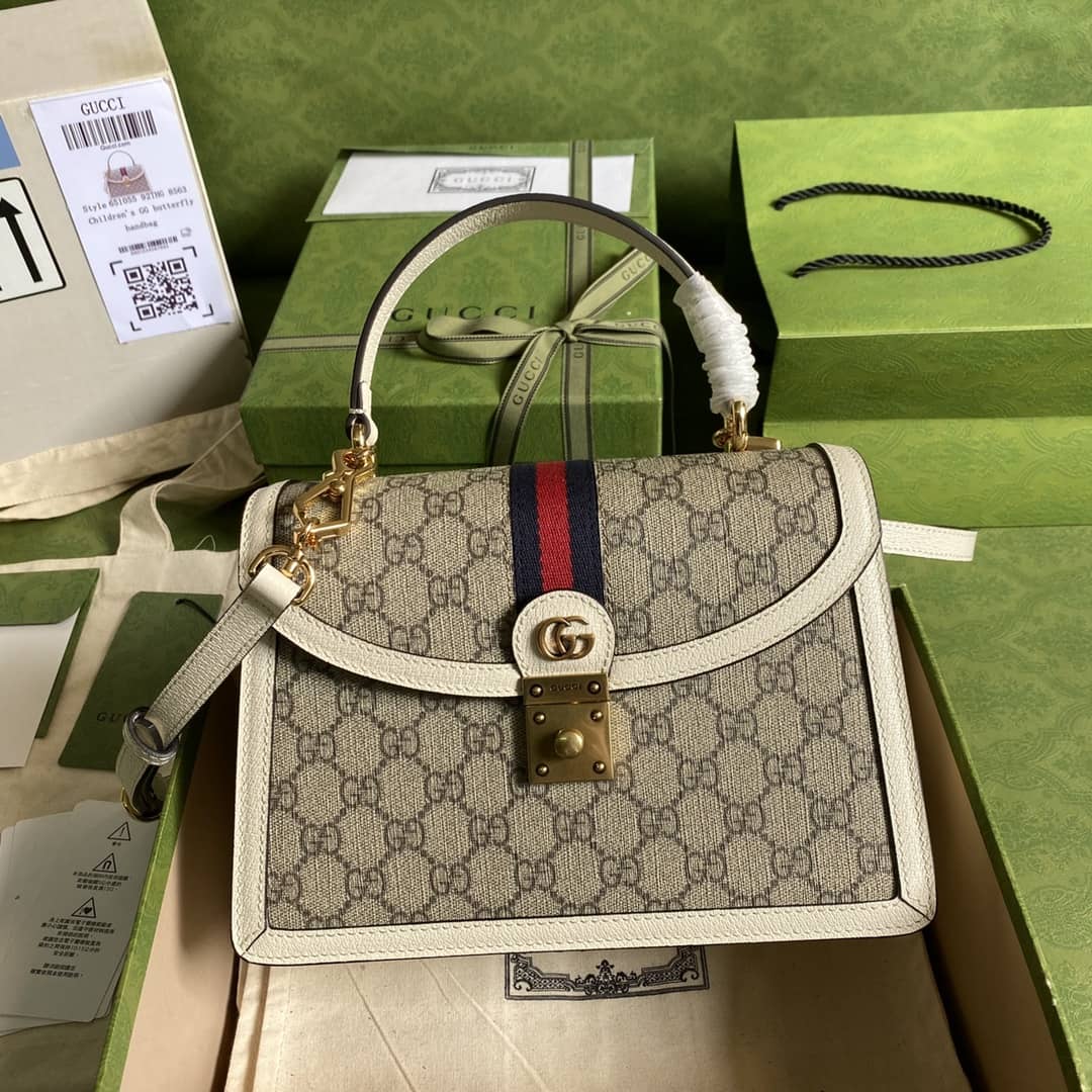 Gucci Ophidia Web Small Top Handle Bag Replica 651055