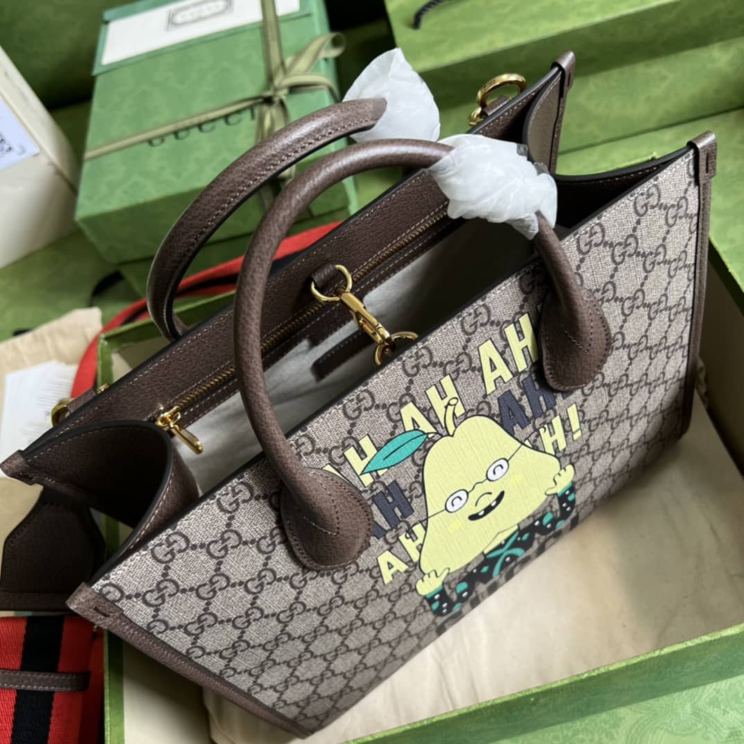 Gucci Pear Print Small Tote 703256 Replica Bag
