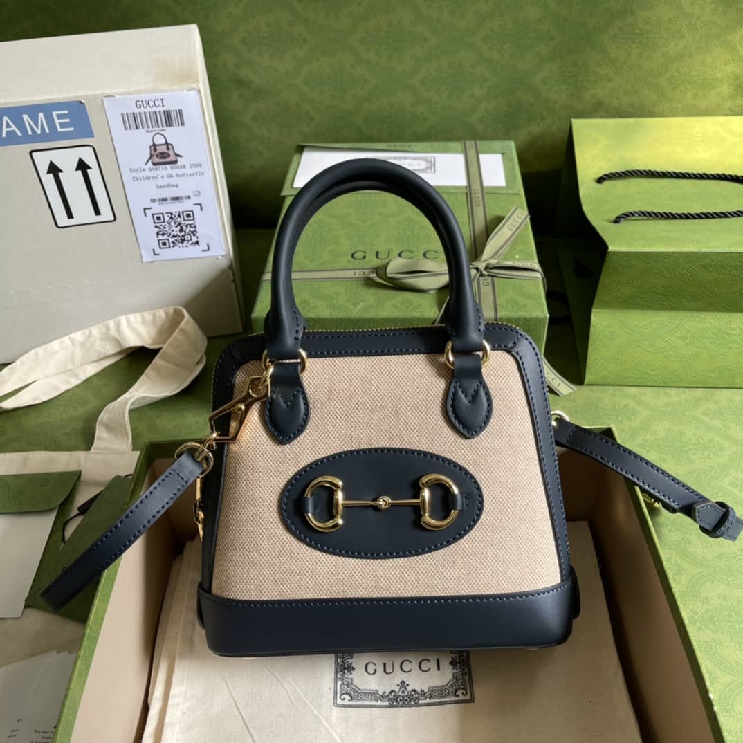 Gucci 1955 Horsebit GG Mini Top Handle Bag Replica 640716