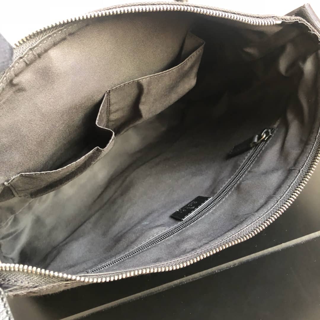 Gucci GG Canvas Shoulder Bag Replica Black 110054