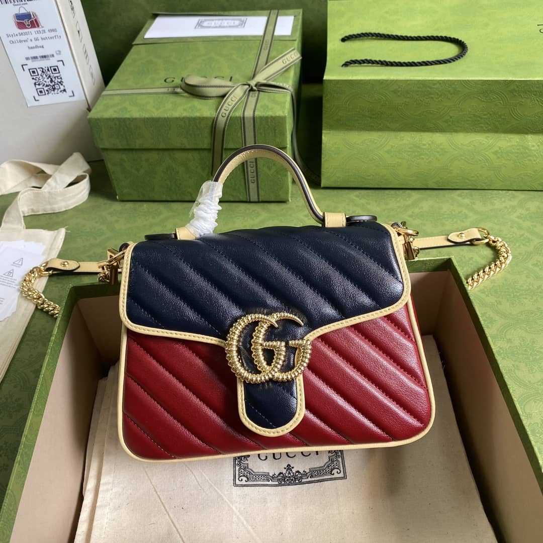 Gucci Marmont GG Mini Top Handle Bag Replica 583571