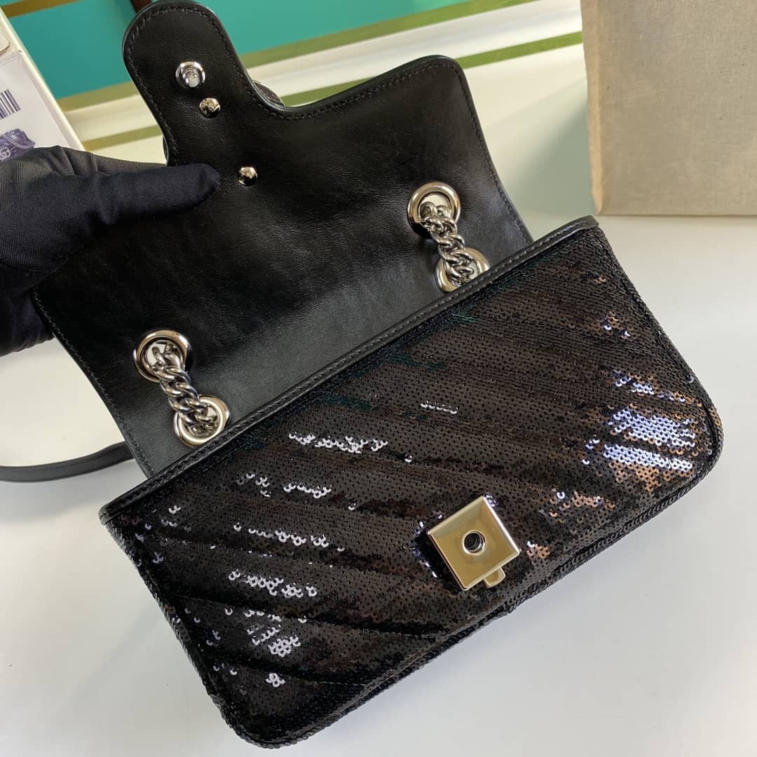 Gucci Marmont GG Matelasse Leather Mini Shoulder Bag Replica 446744