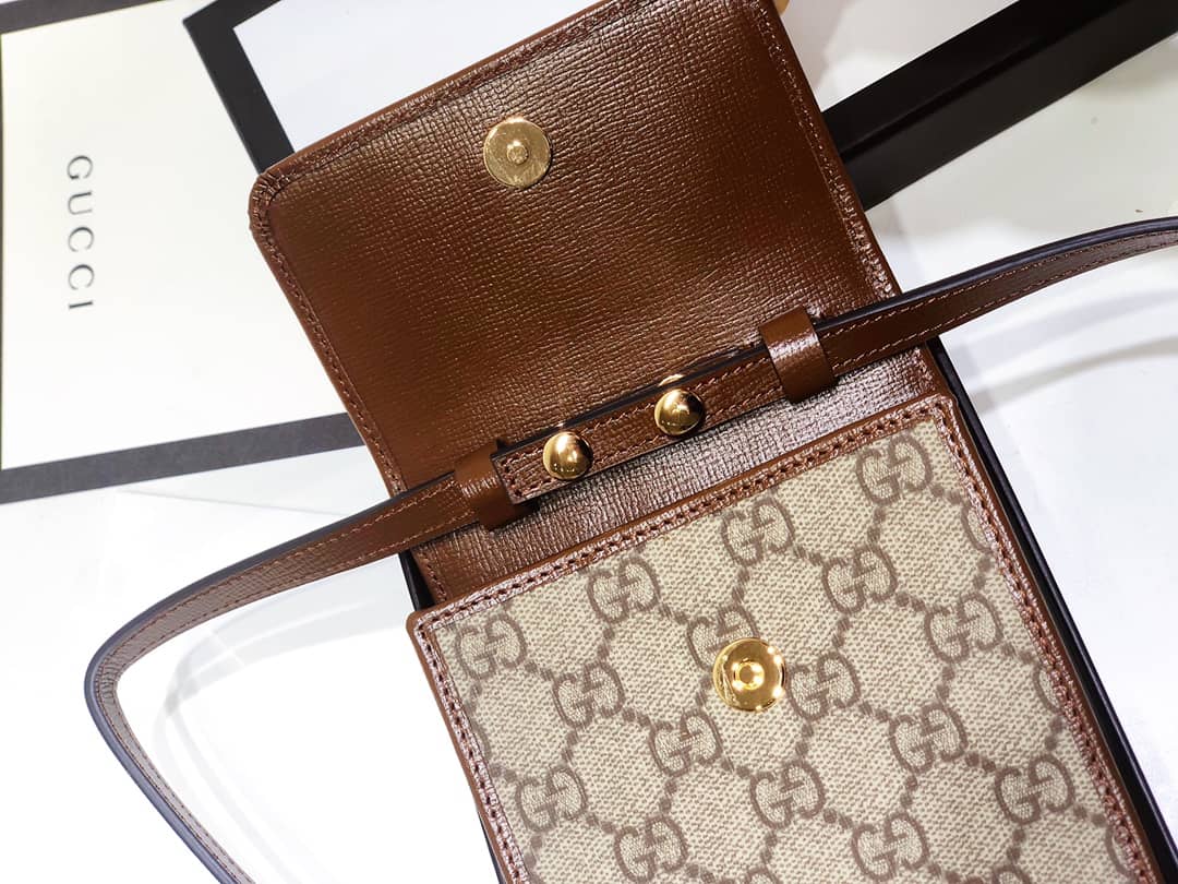 Gucci Ophidia GG Mini Bag Replica Brown 625757