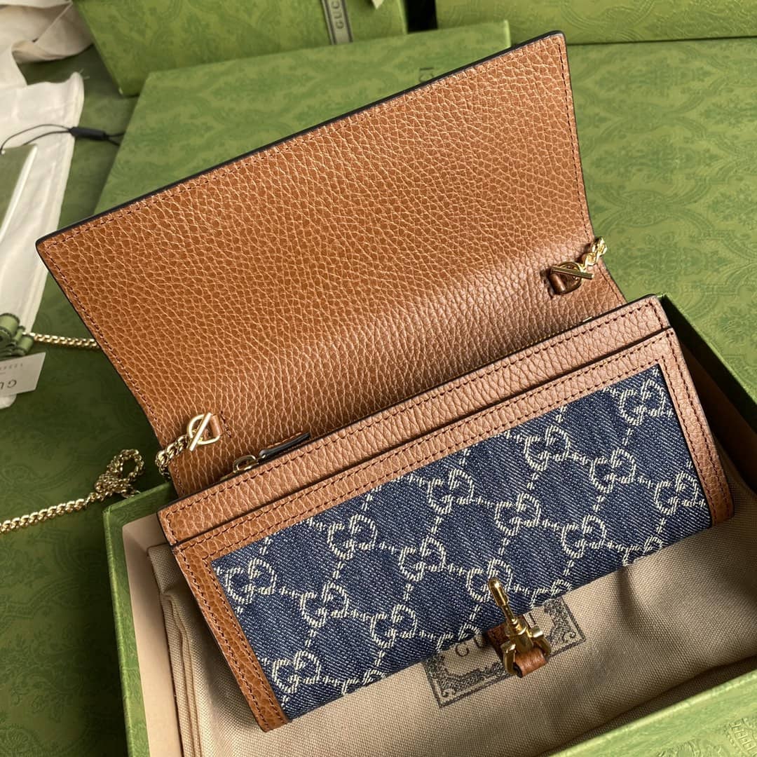 Gucci Jackie 1961 Shoulder Bag Chain Wallet Replica 652681