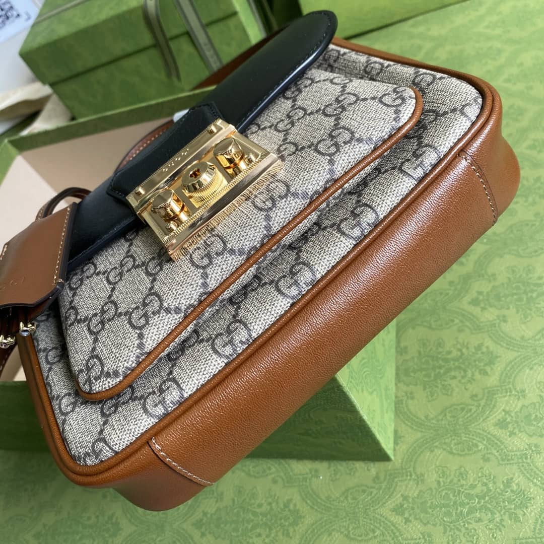 Gucci Supreme GG Padlock Canvas Mini Bag Replica 658487