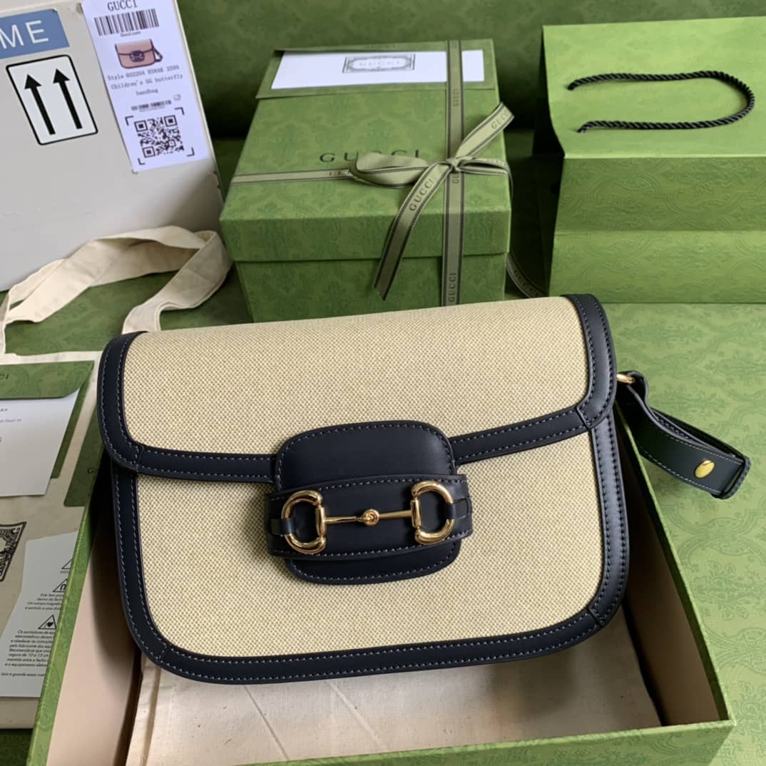 Gucci 1955 Horsebit Supreme Shoulder Bag Replica 602204