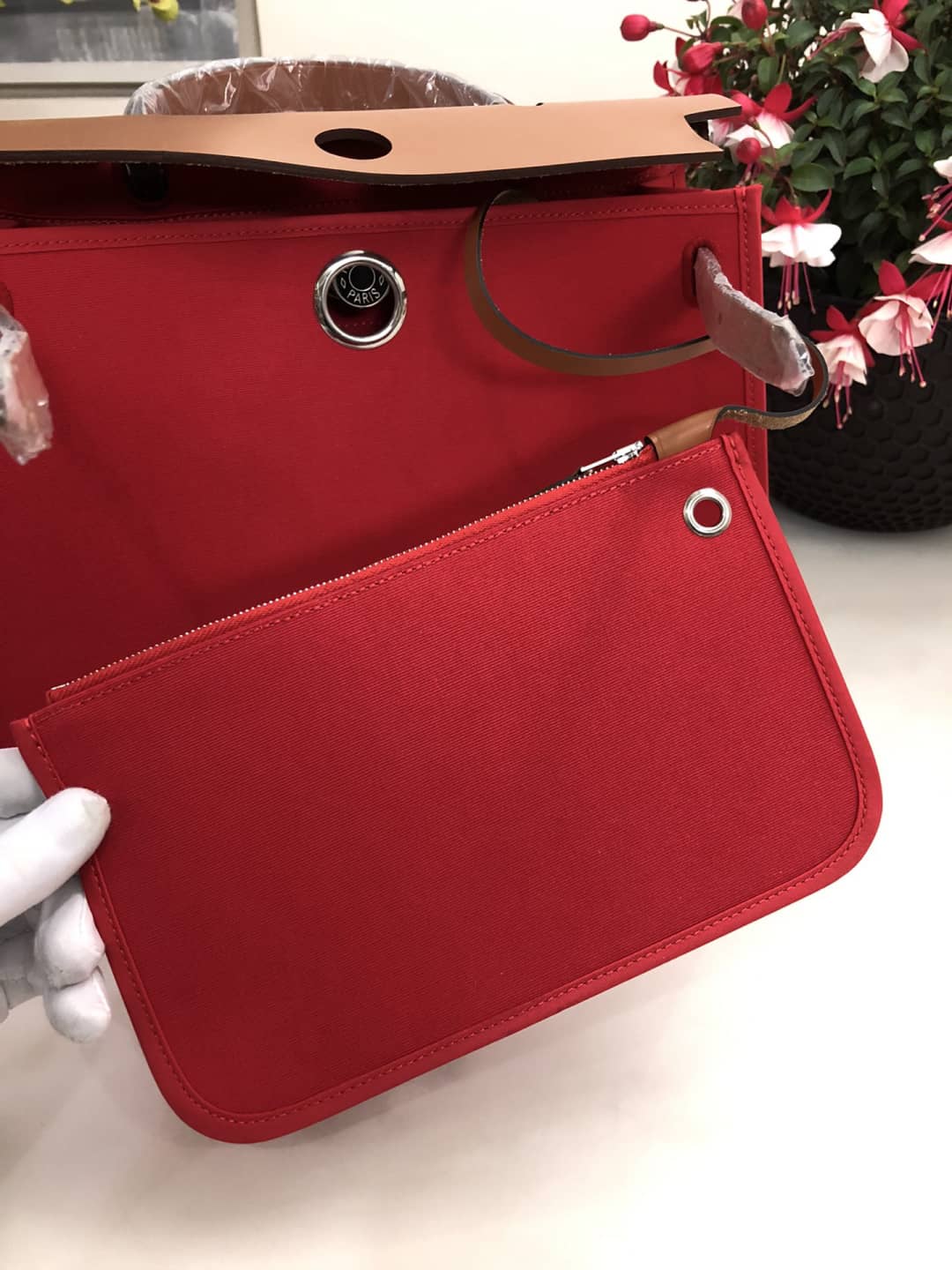 Hermes Bag Replica 31 Canvas Leather  HerBag