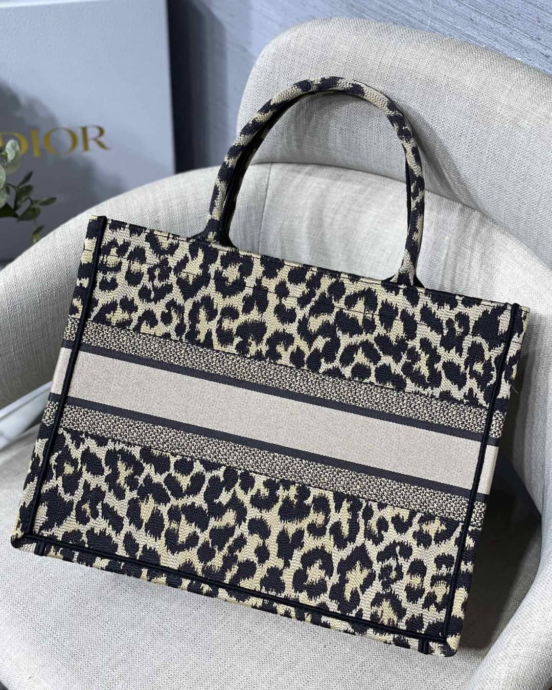 Christian Dior CD Book Embroidery Replica Tote