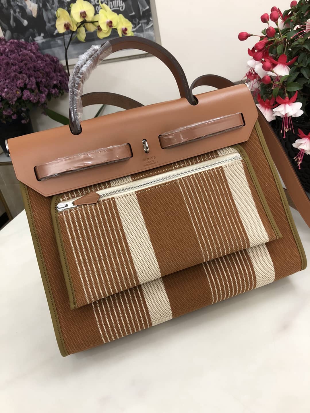 Replica Hermes Birkin Bag 31 Canvas Leather HerBag