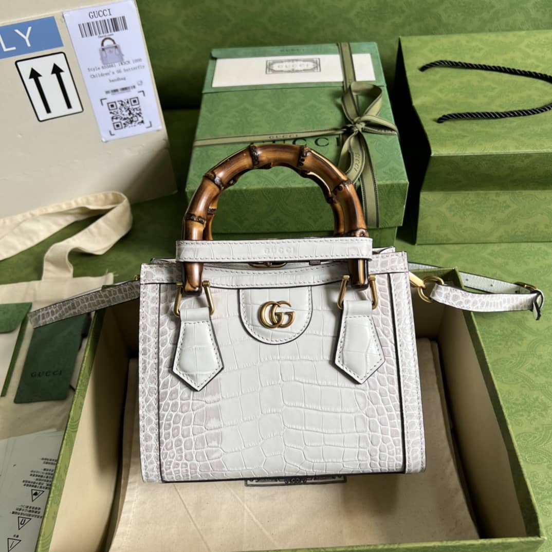 Gucci Diana Mini White Replica Tote Bag 655661