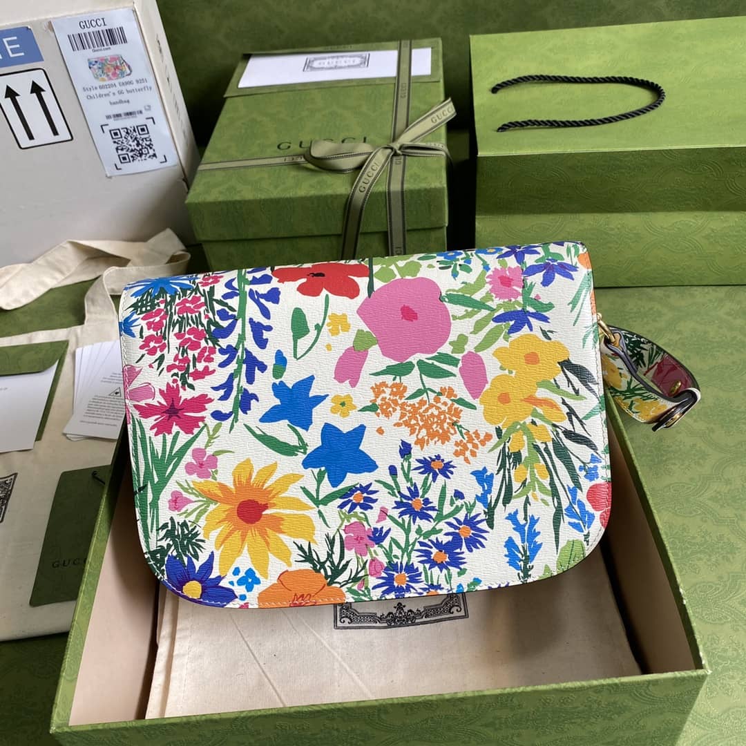 Gucci 1955 Horsebit Supreme Shoulder Bag Replica 602204