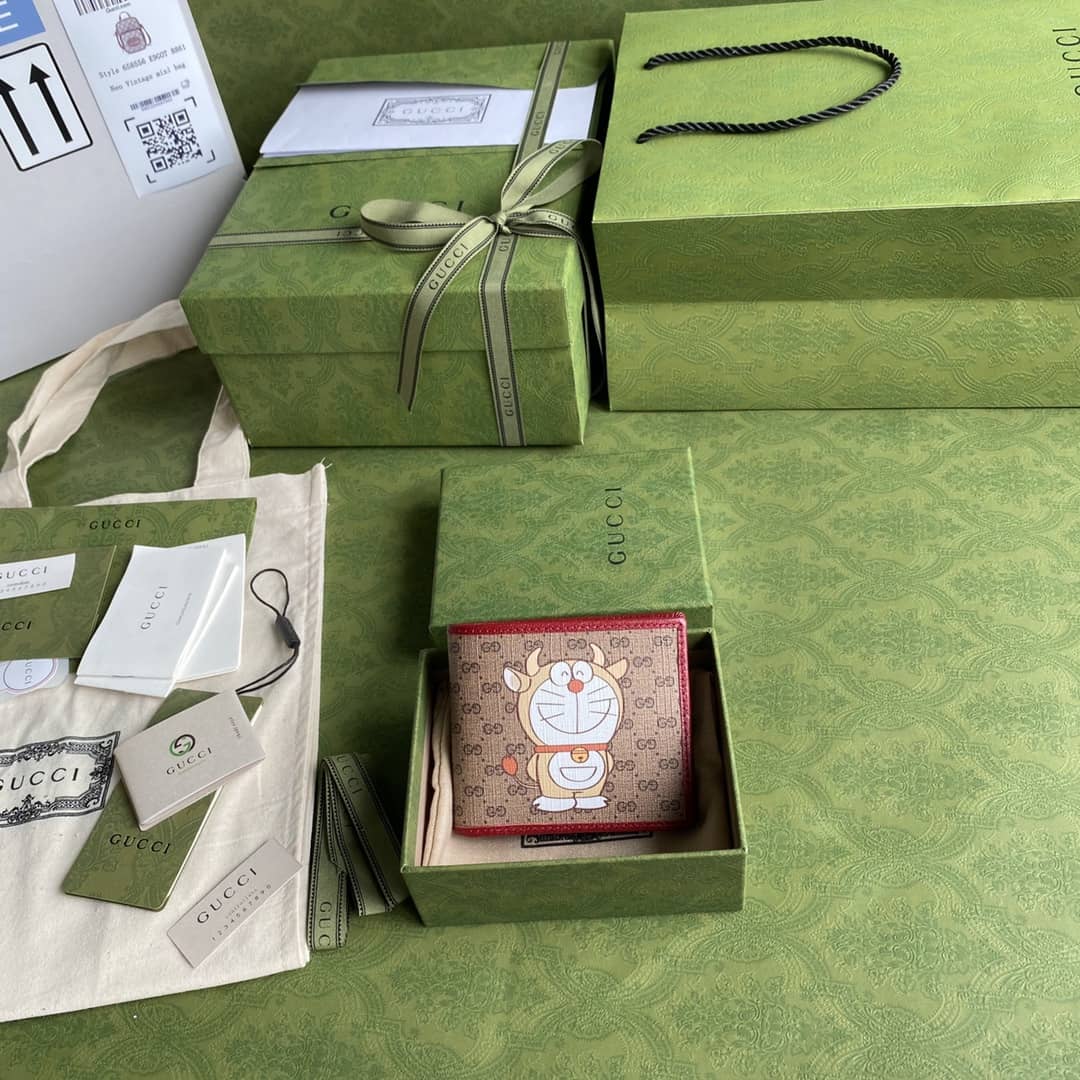 Gucci x Doraemon Bifold Wallet Replica 654498