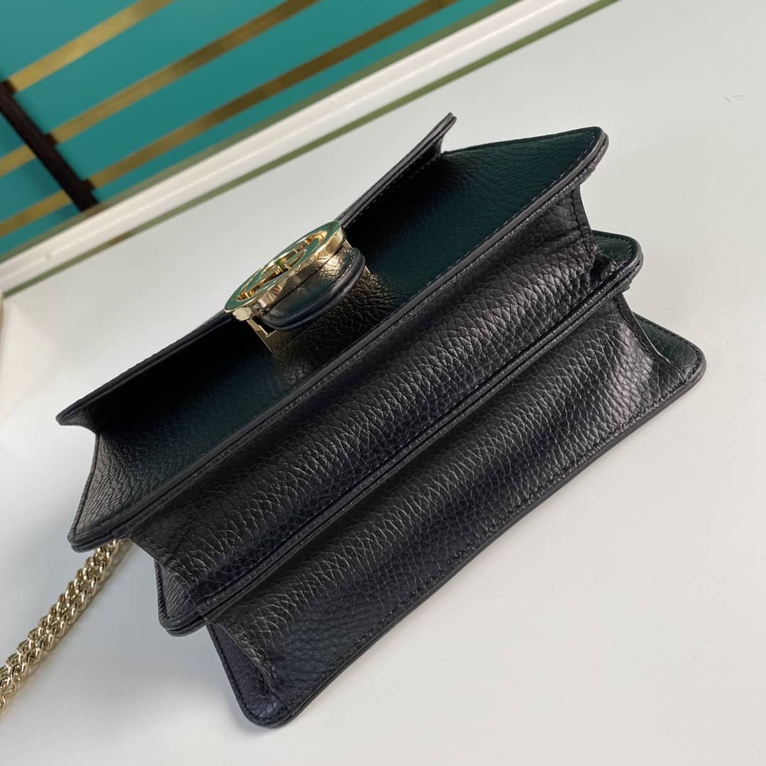 Gucci Interlocking Leather Chain Crossbody Bag Replica 510304