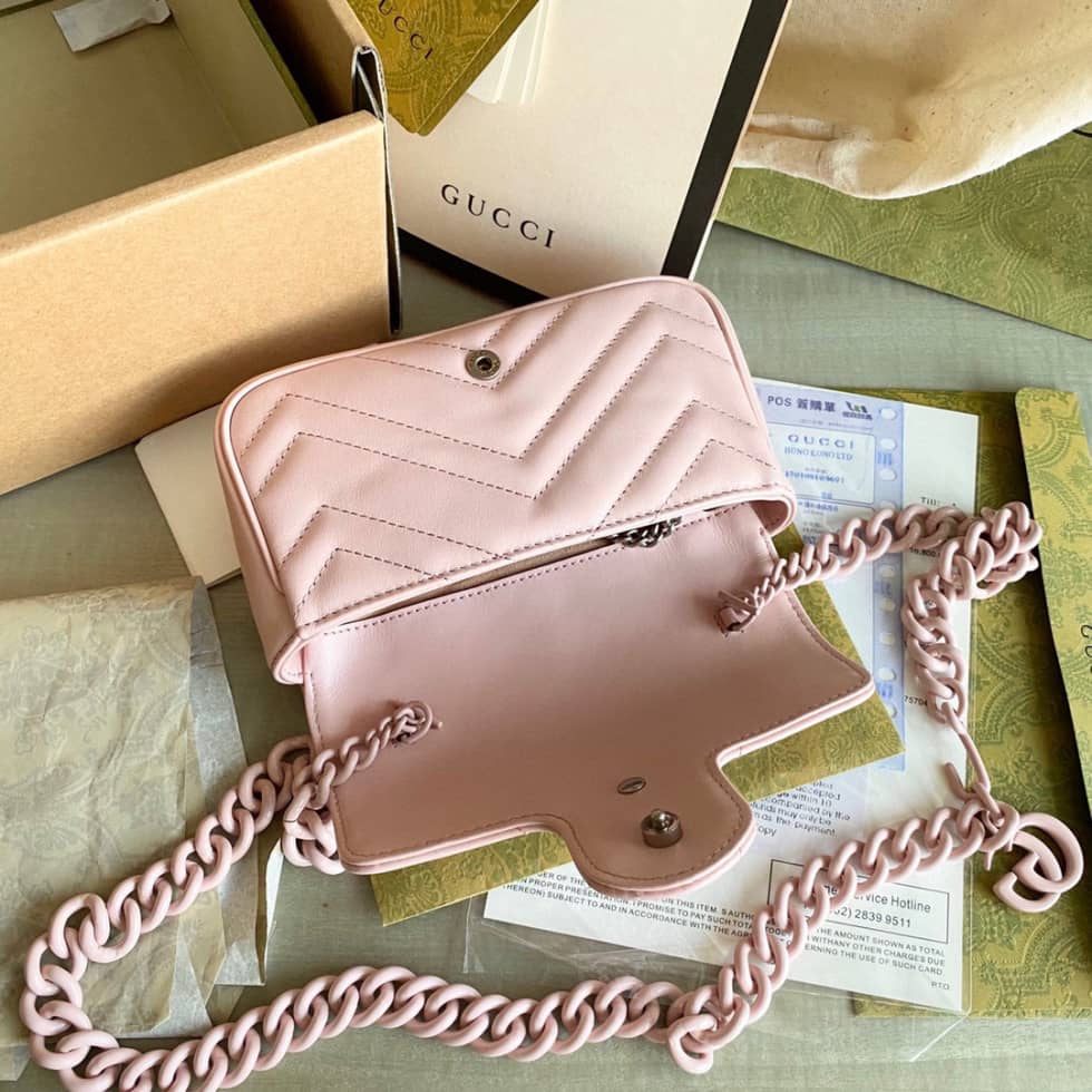 Gucci GG Marmont Quilting Super Mini 476433 Replica Crossbody Bag