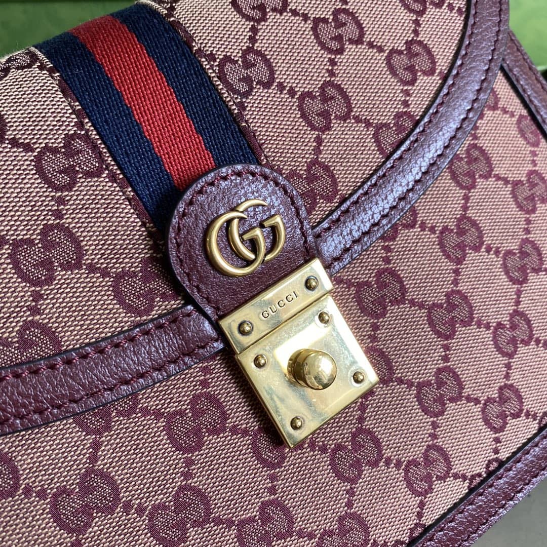 Gucci Ophidia Web Small Top Handle Bag Replica 651055