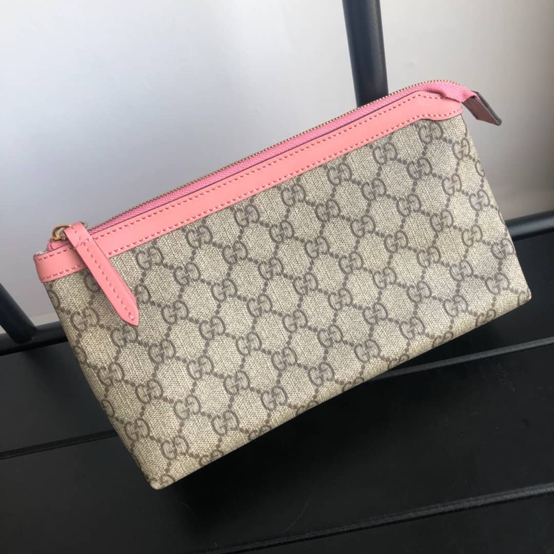 Gucci Soft GG Supreme Baby Changing Bag Replica Pink 457356