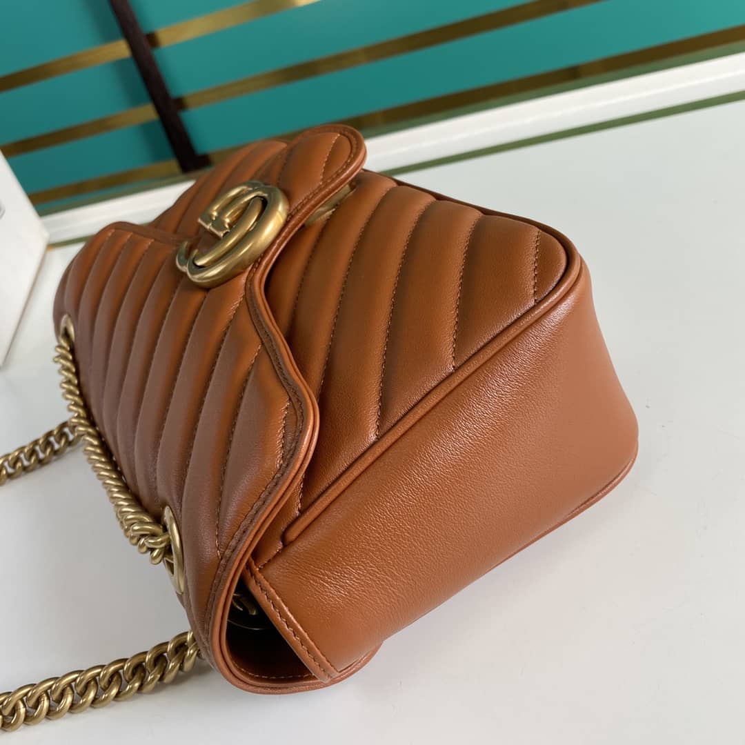 Gucci Marmont GG Small matelassé Shoulder Bag Replica 443497