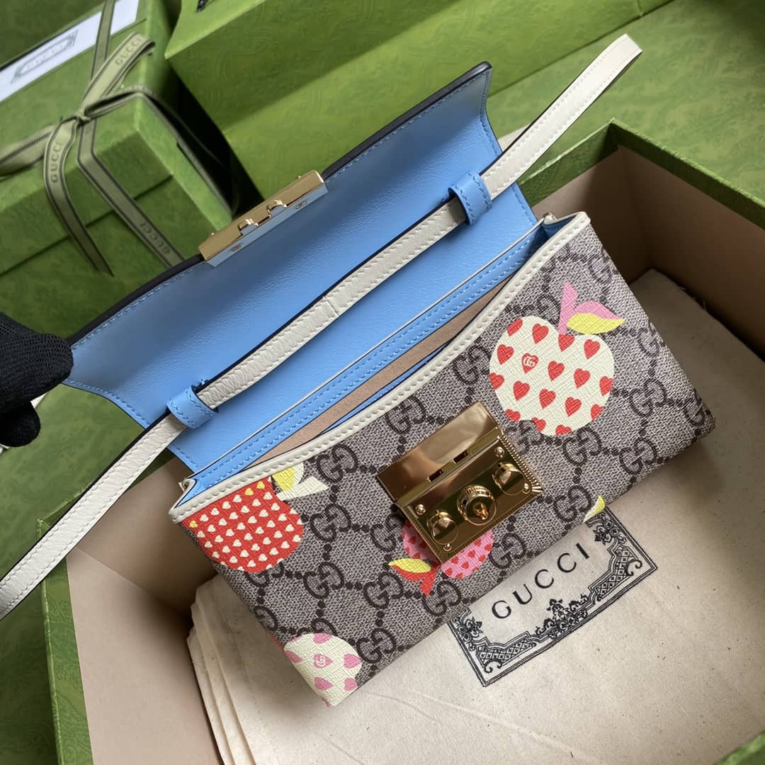 Gucci Padlock GG Supreme Canvas Top Handle Mini Bag Replica 652683