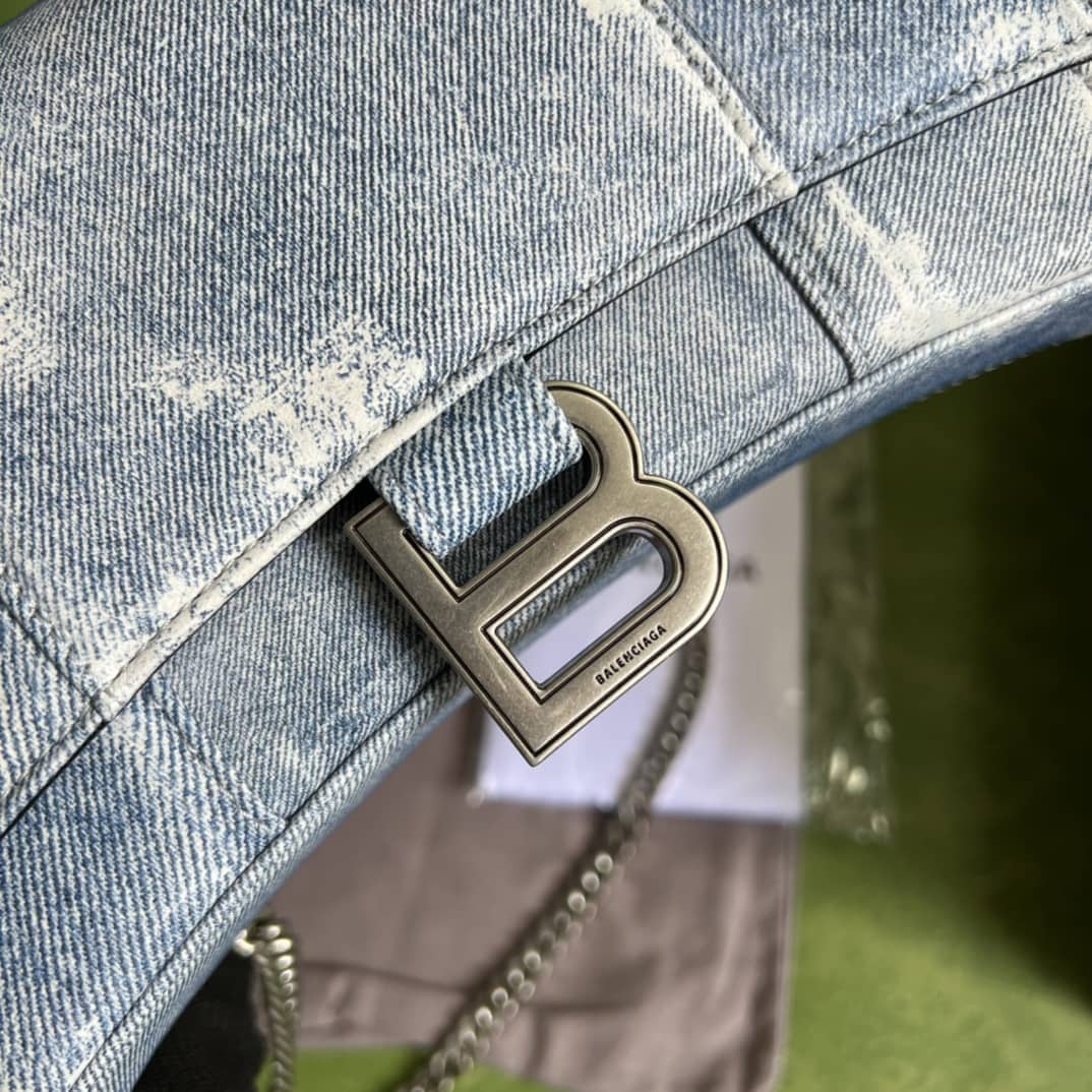 Gucci × Balenciaga Denim Shoulder Crossbody Bag 656050 Replica