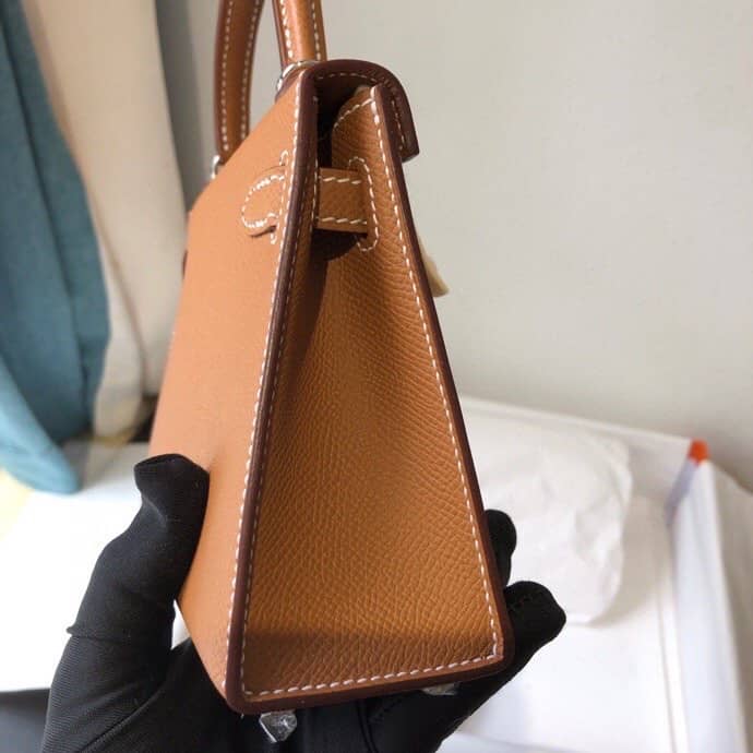 Hermes Kelly Dupe 20 Epsom Leather Replica Bag