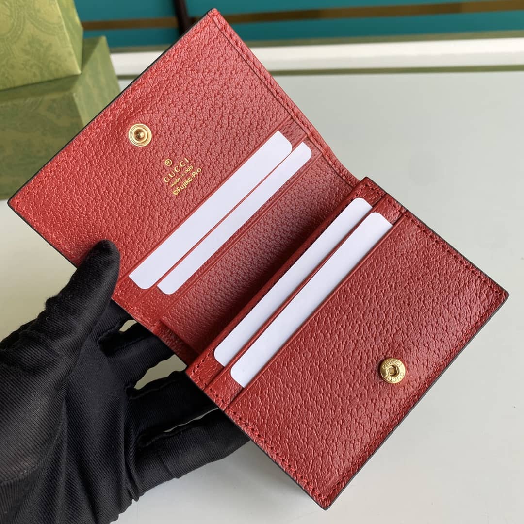 Gucci Doraemon GG Supreme Mini Wallet Replica 654541
