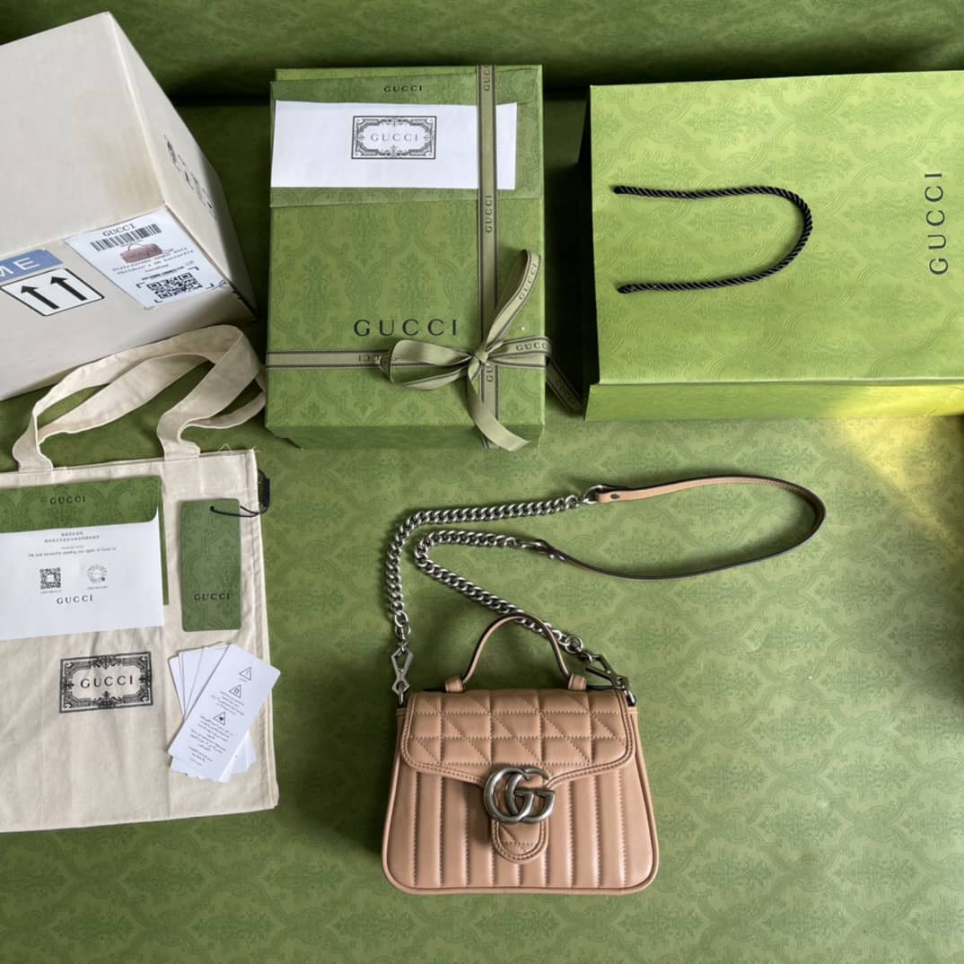 Gucci Marmont GG Mini Top Handle Bag Replica 583571