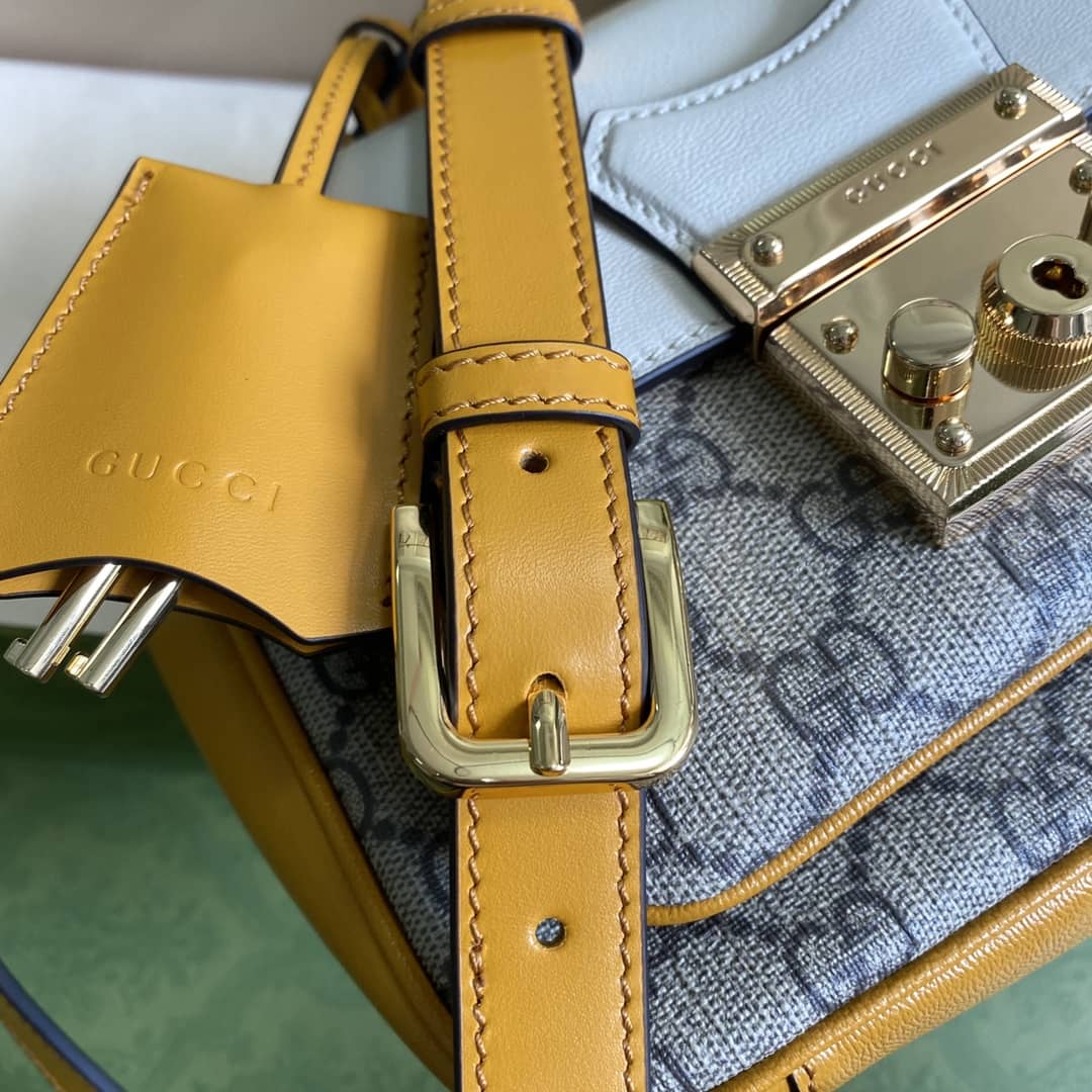 Gucci Supreme GG Padlock Canvas Mini Bag Replica 658487