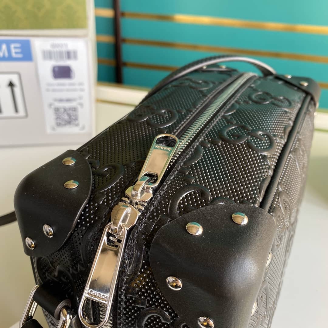 Gucci Supreme GG Leather Square Shoulder Bag Replica 626363