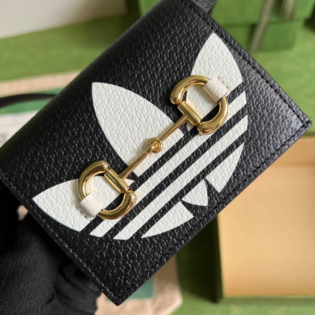 Adidas x Gucci Card Case With Horsebit 702248 Replica Crossbody Bag
