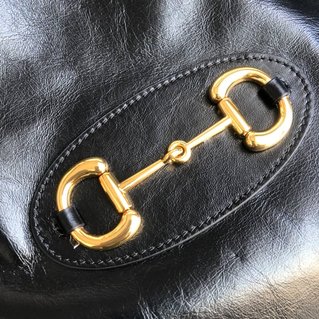 Gucci 1955 Horsebit Messenger Bag Replica Black 602089