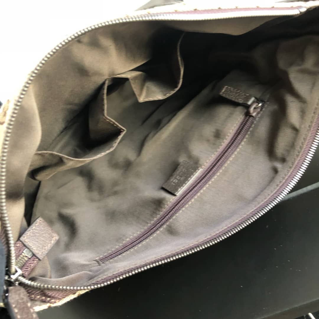 Gucci GG Canvas Shoulder Bag Replica Brown 110054