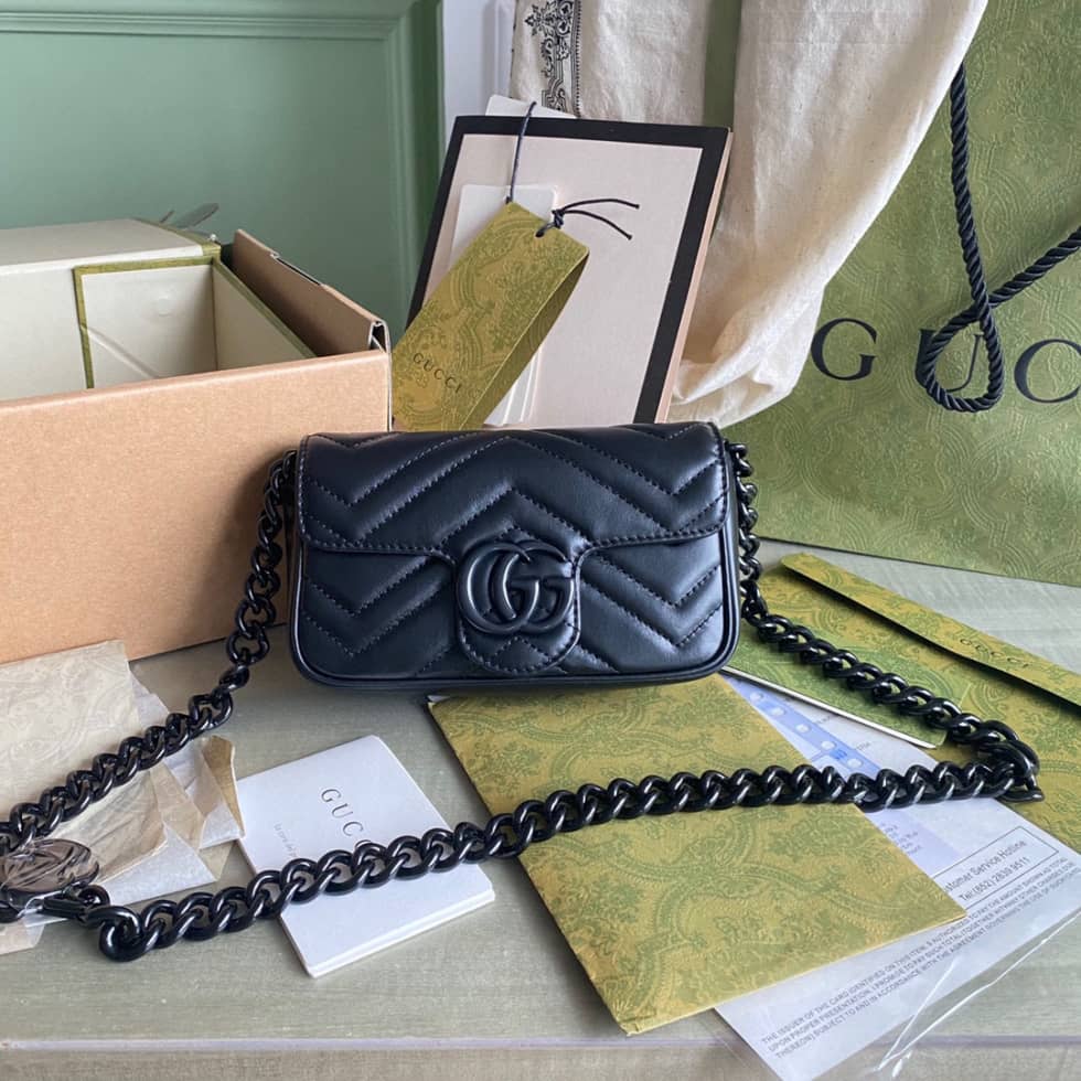 Gucci GG Marmont Quilting Super Mini 476433 Replica Crossbody Bag