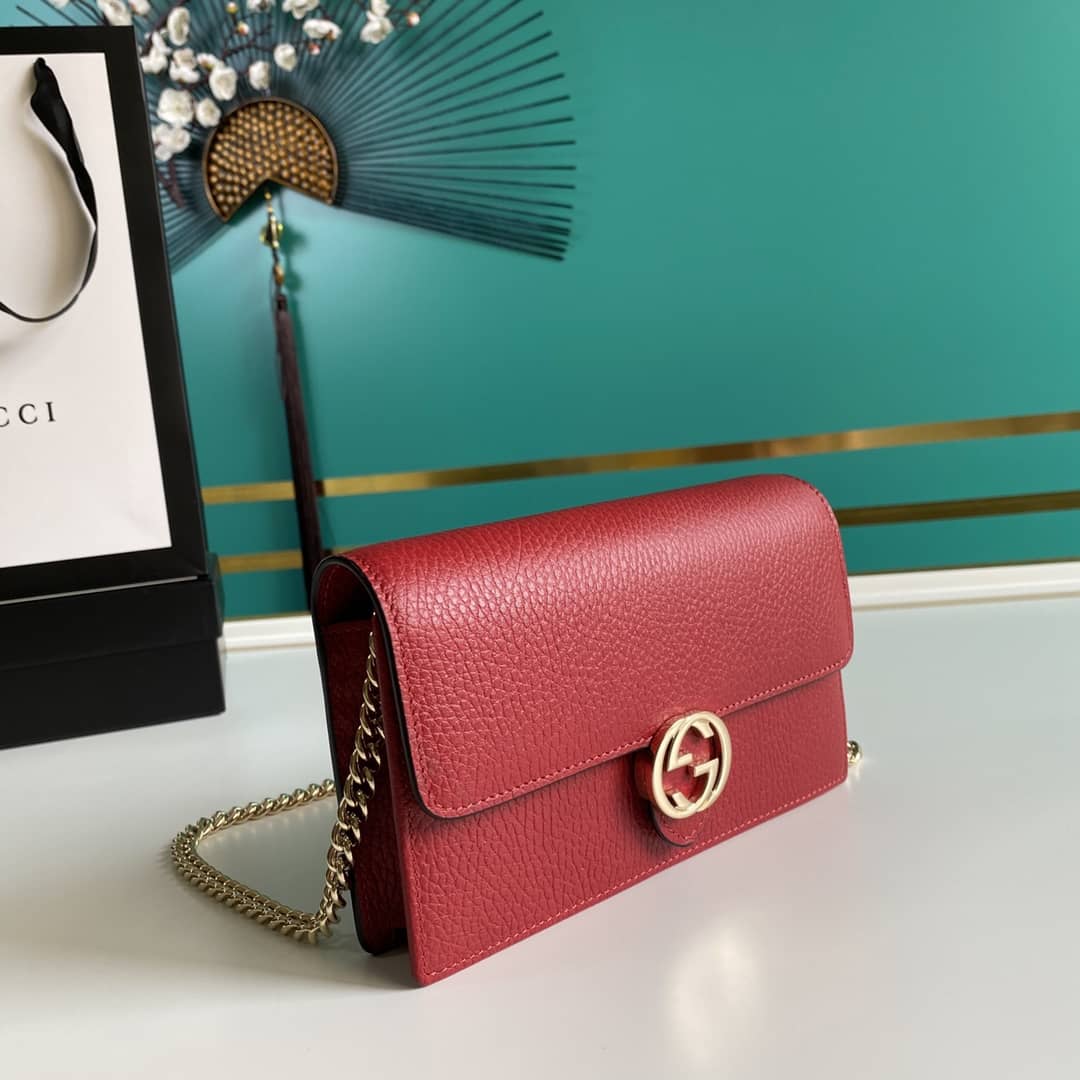 Gucci Interlocking Crossbody Bag Chain Wallet Replica 510314