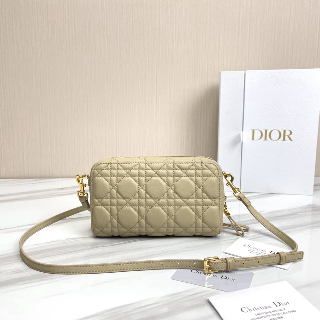 Christian Dior Caro Double Calfskin Pouch