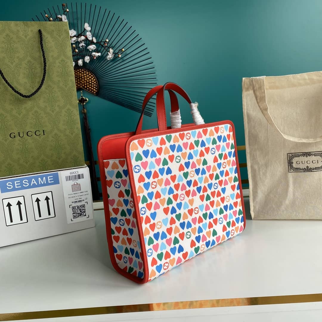 Gucci GG Printed Multicolor Kids Girl Tote Replica 605614