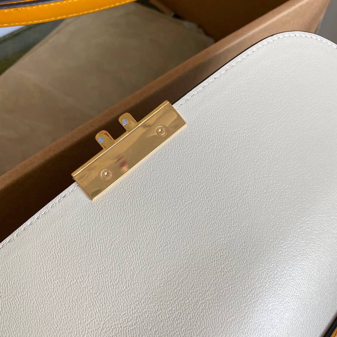 Gucci Padlock Small GG Supreme Canvas Shoulder Bag Replica White 644527