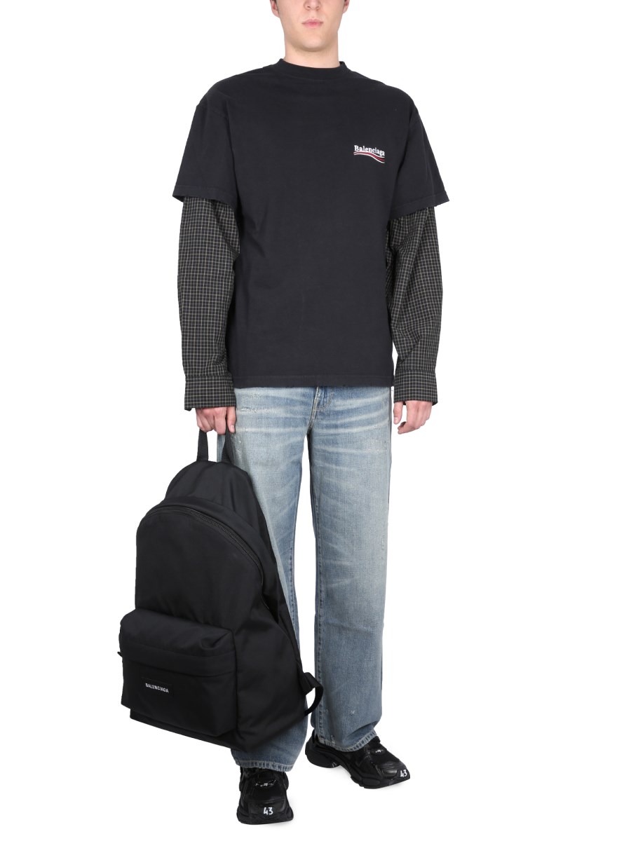 Balenciaga LAYERED POLITICAL CAMPAIGN OVERSIZE T-SHIRT