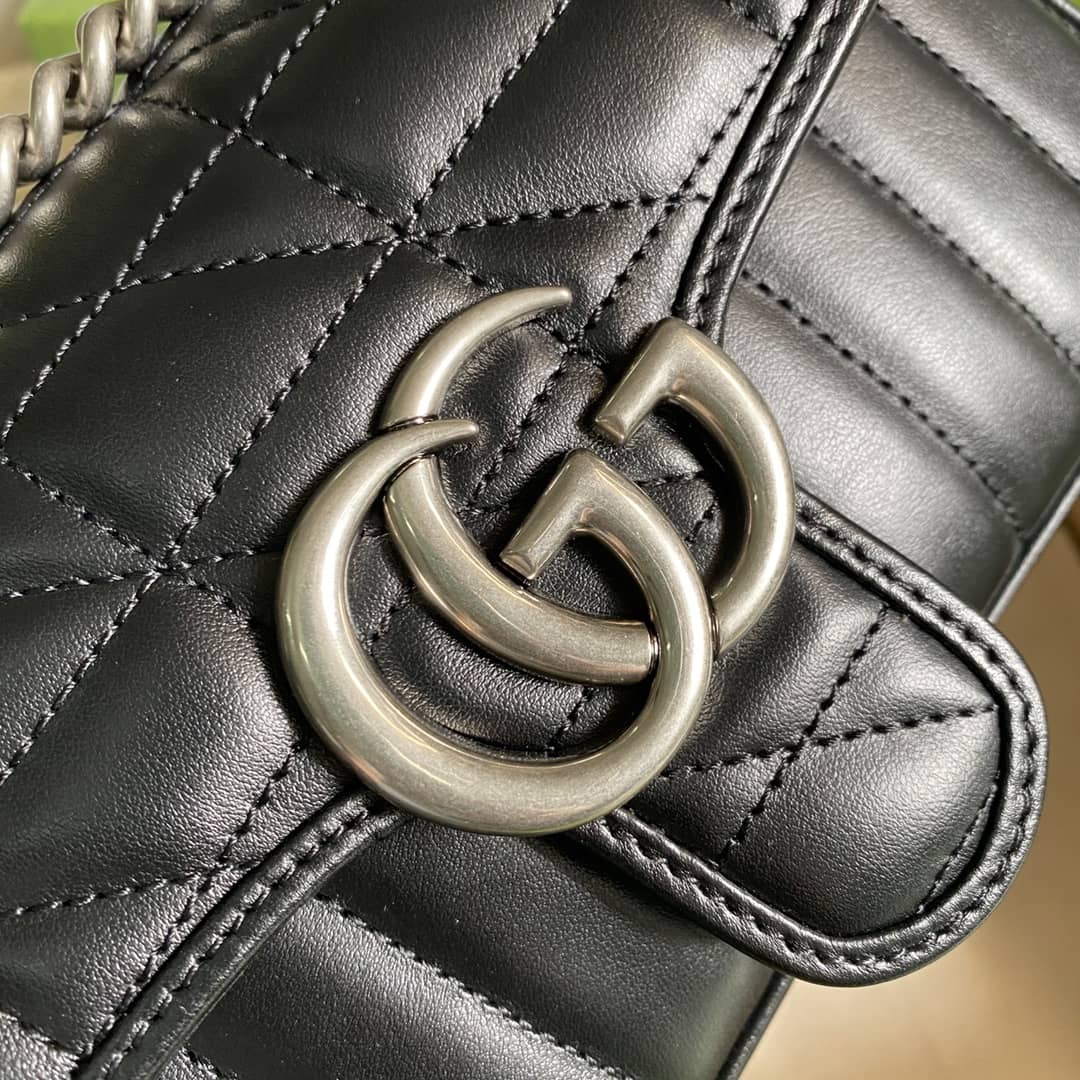 Gucci Marmont GG Matelasse Leather Mini Shoulder Bag Replica 446744