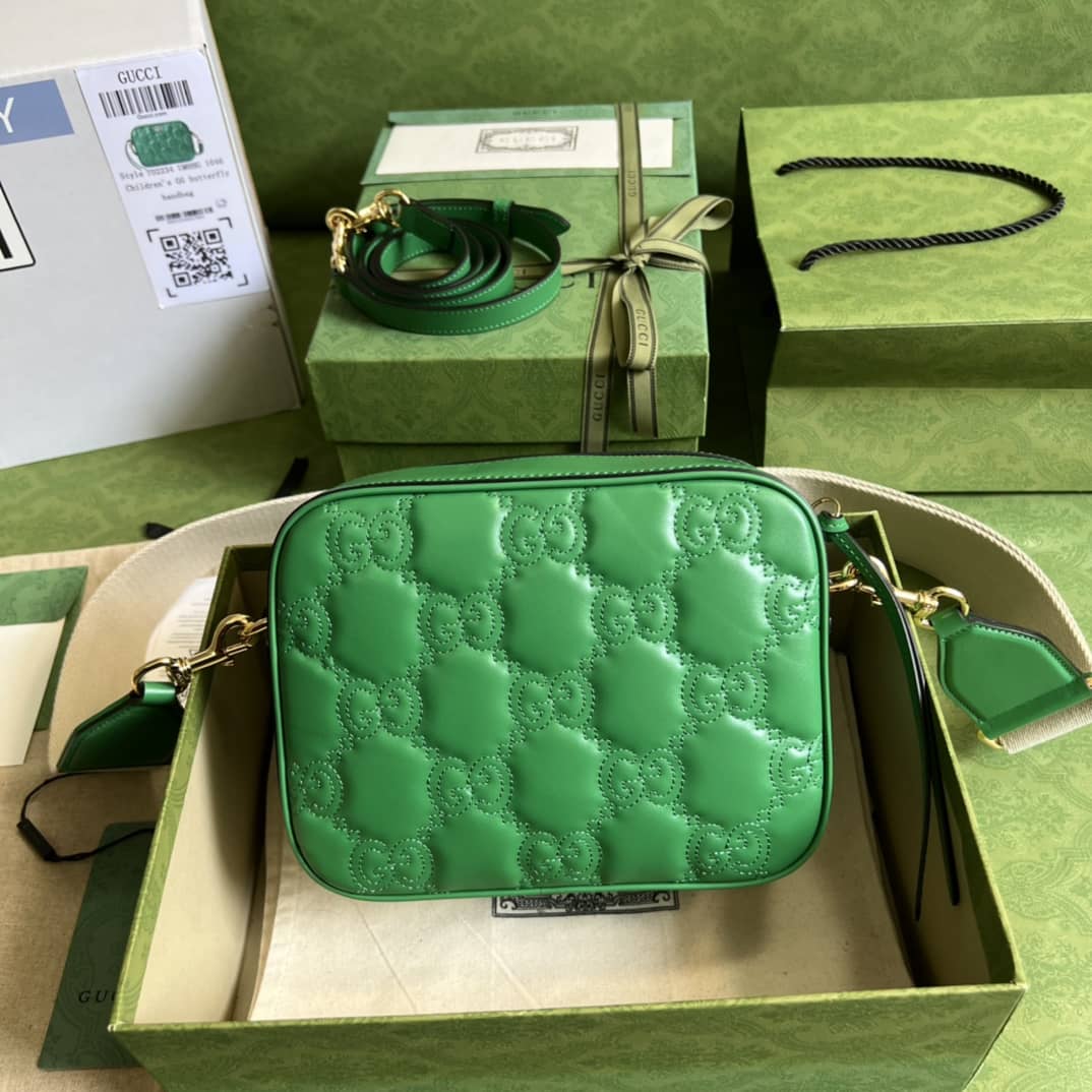 Gucci GG Matelassé Leather Shoulder Crossbody Handbag 702234 Replica