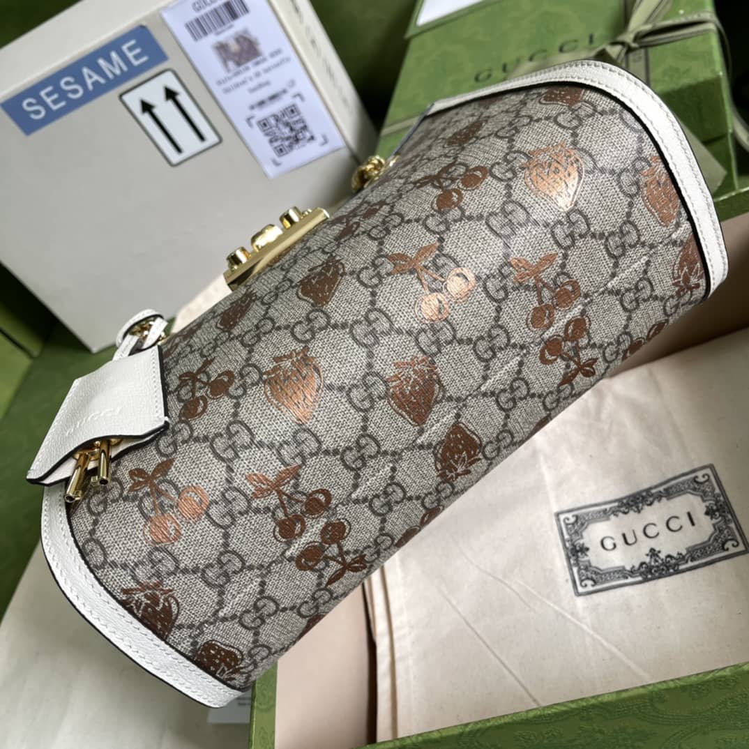 Gucci Padlock Small Berry Tote Replica 498156