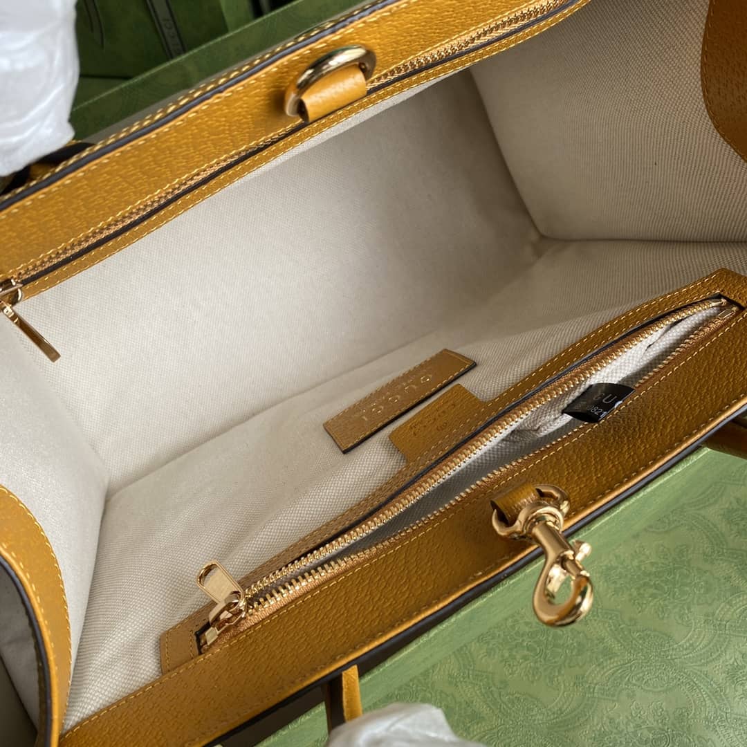 Kai x Gucci Leather Logo Tote Replica 660531