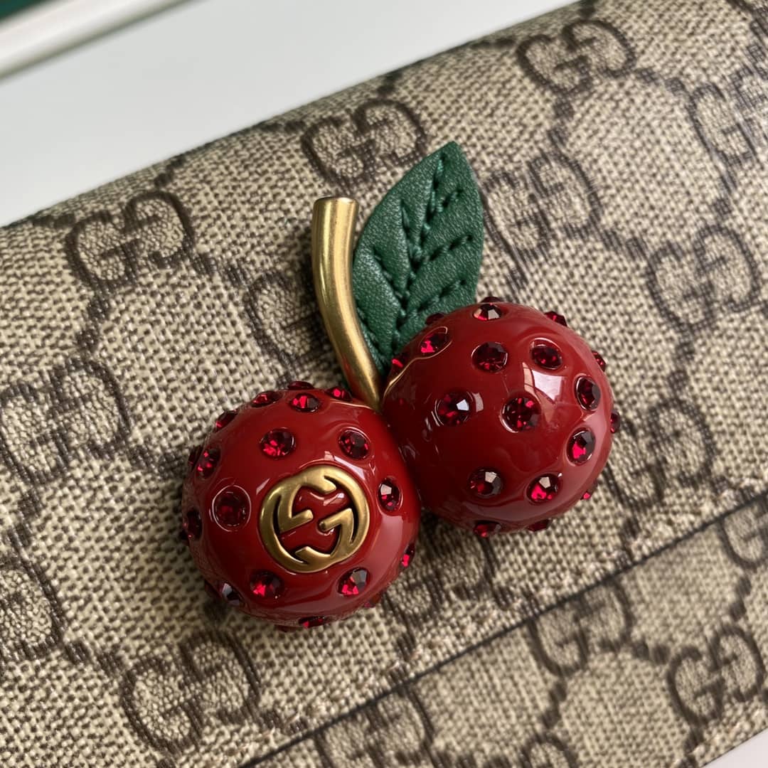 Gucci Supreme GG Mini Bag With Cherries Replica 481291