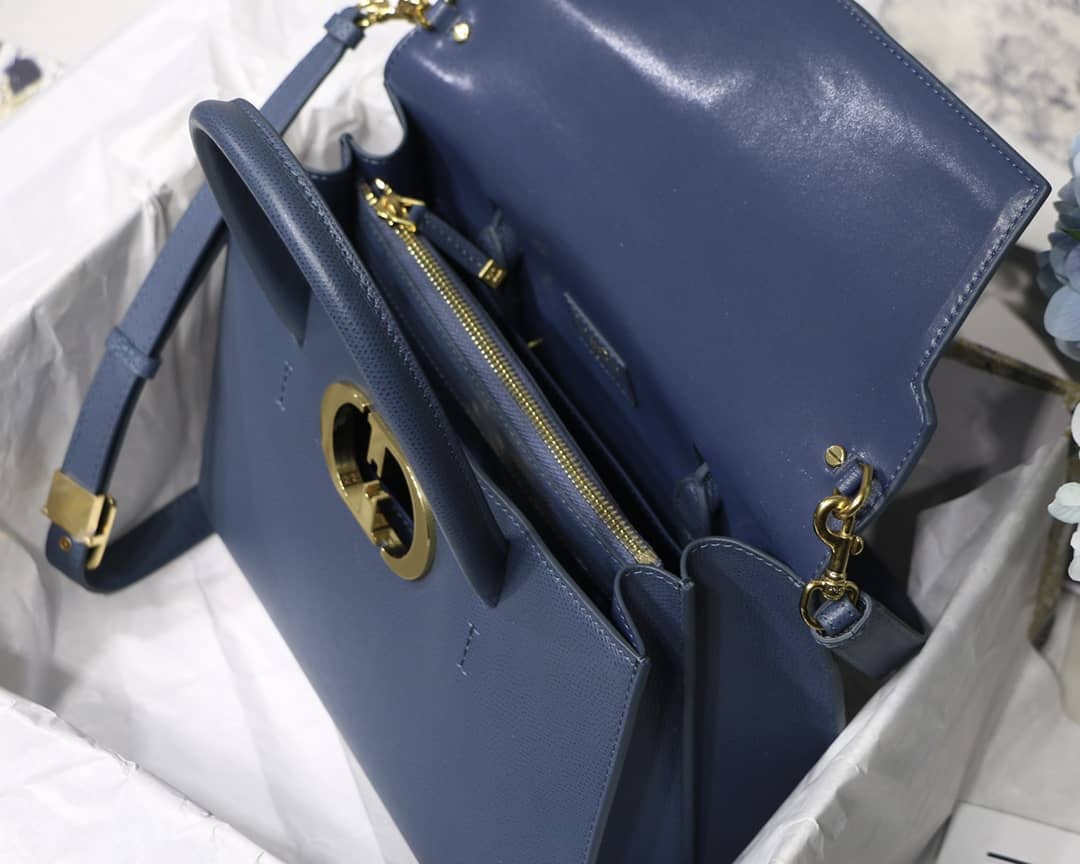 Christian Dior Box Calfskin Large St. Honore Tote