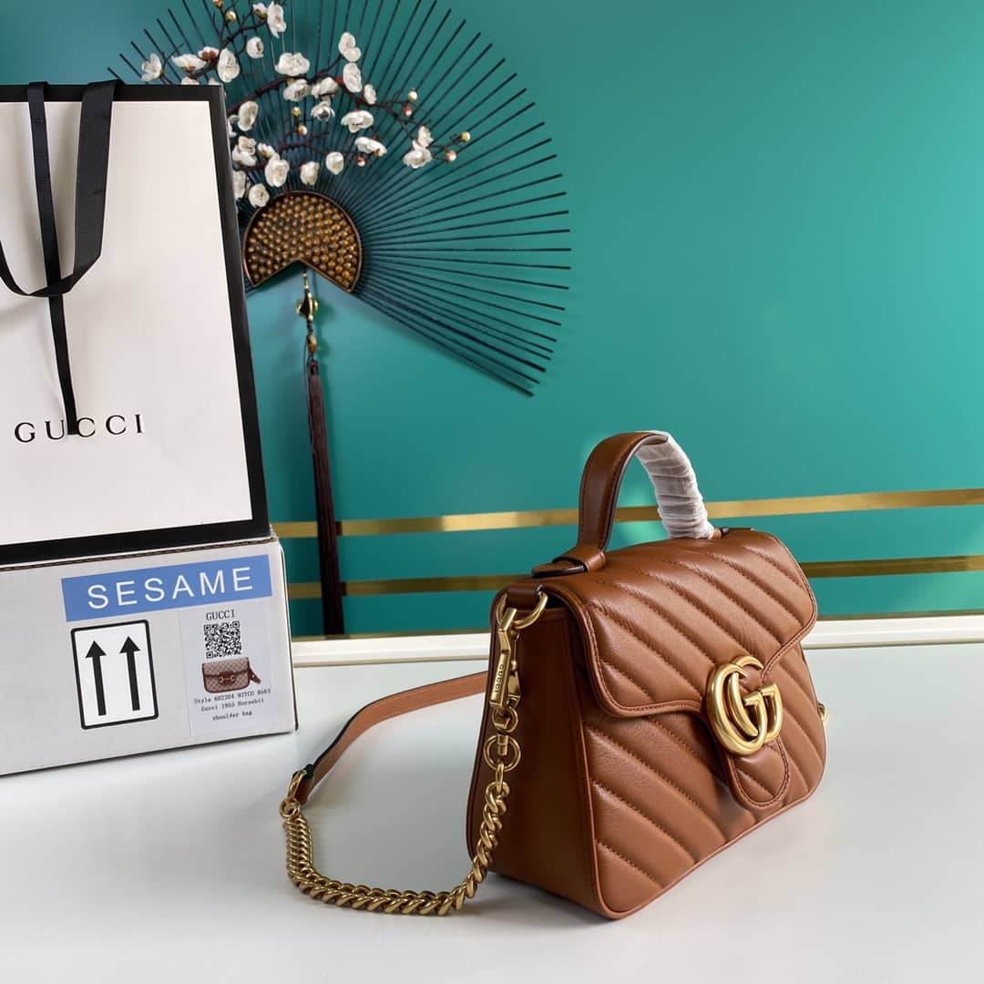 Gucci Marmont GG Mini Top Handle Bag Replica 583571