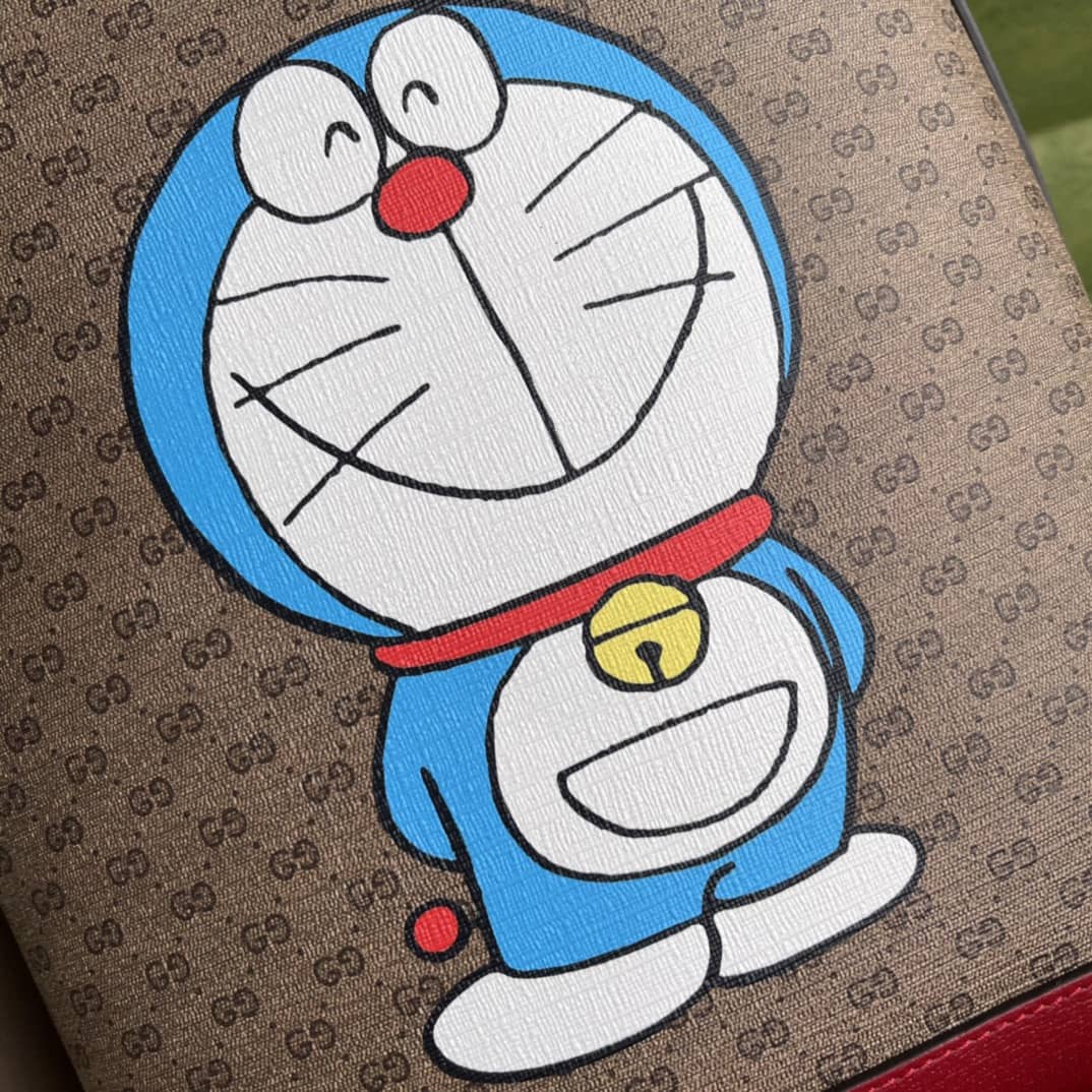 Gucci Doraemon x Gucci Small GG Canvas Backpack Replica 647816