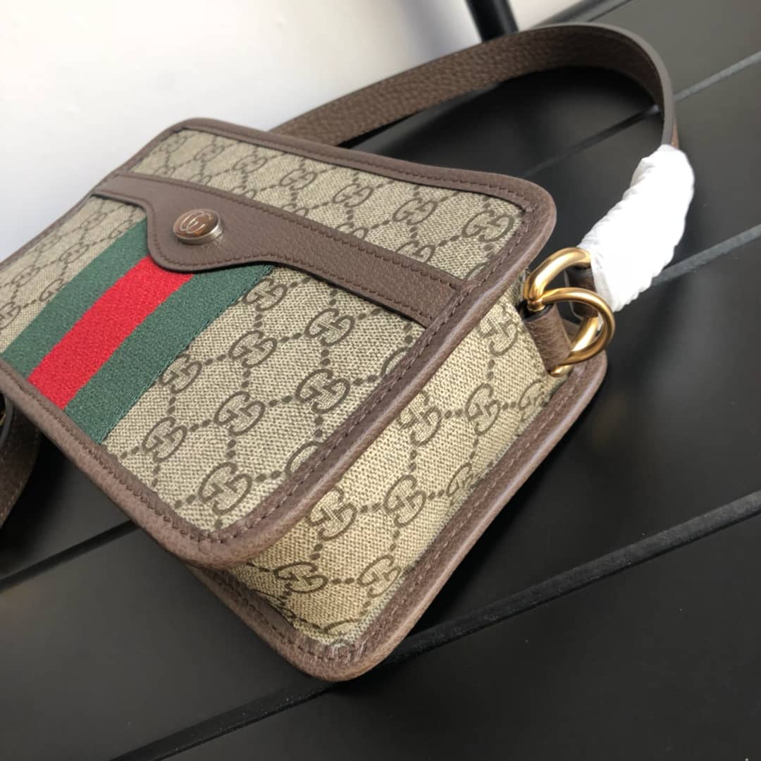 Gucci Supreme Leather Ophidia GG Camera Bag Replica 598130