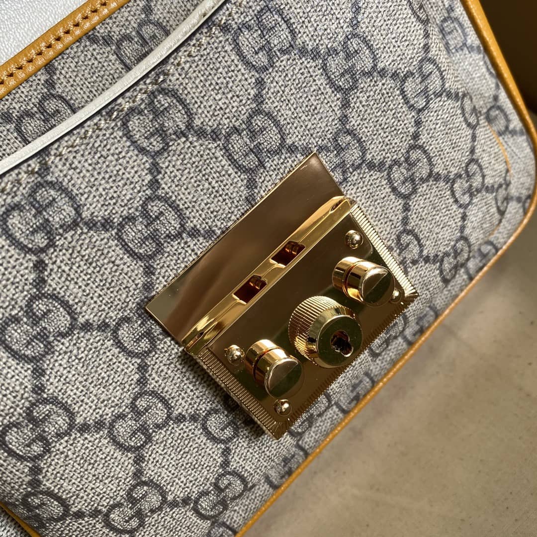 Gucci Supreme GG Padlock Canvas Mini Bag Replica 658487