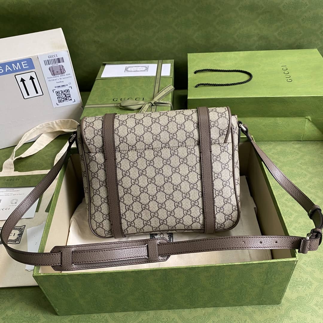 Gucci Mens GG Supreme Canvas Messenger Bag Replica 658542