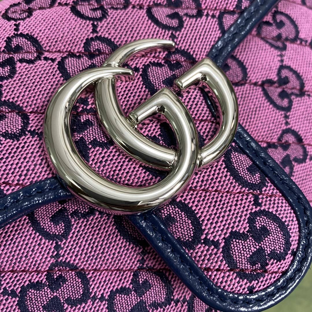 Gucci Marmont GG Matelasse Leather Mini Shoulder Bag Replica 446744